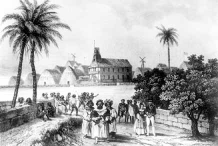 A5, An 1836 engraving depicts the Hawaiians with a church 16 years after the first missionaries arrived.